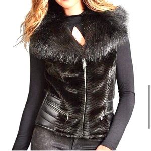 Guess Raven Fur Vest S